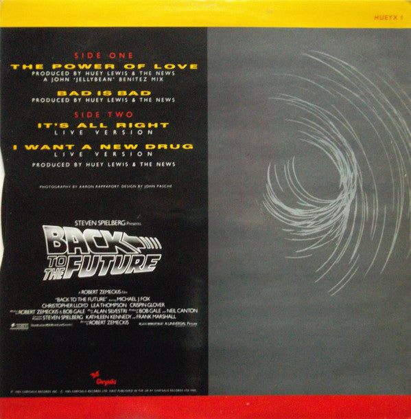 Huey Lewis And The News* : The Power Of Love (12", Single)