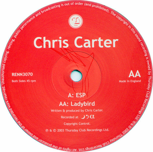 Chris Carter : ESP / Ladybird (12")