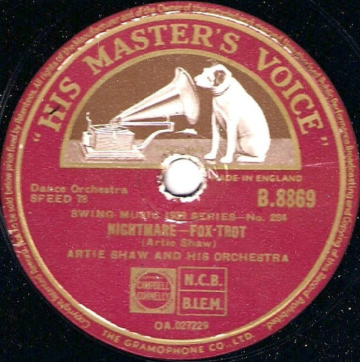 Artie Shaw And His Orchestra : Indian Love Call / Nightmare (Shellac, 10", RP, N)