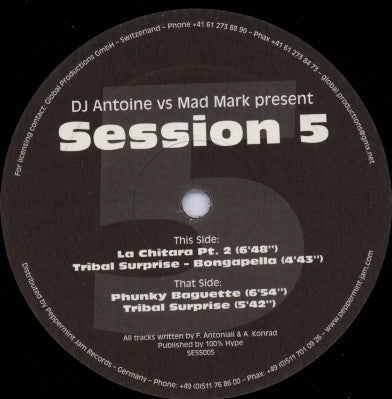 DJ Antoine vs. Mad Mark : Session 5 (12")