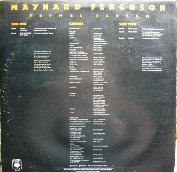 Maynard Ferguson : Primal Scream (LP)