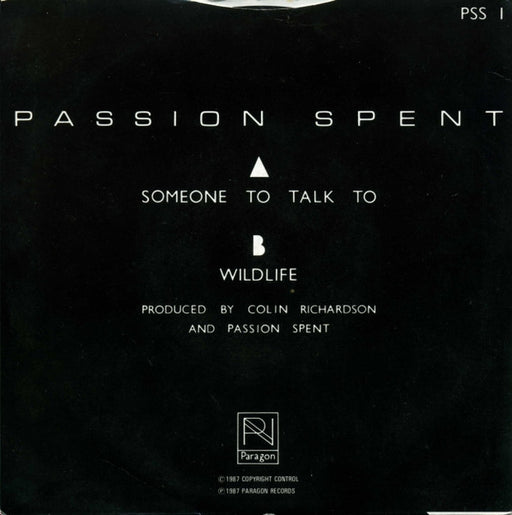 Passion Spent : Someone To Talk To (7")