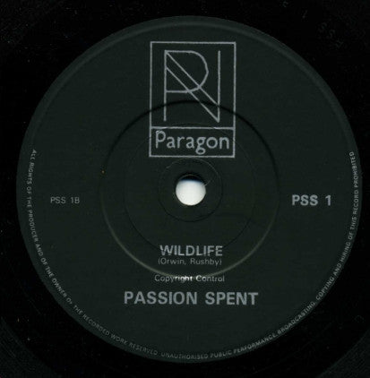 Passion Spent : Someone To Talk To (7")