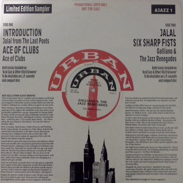 Galliano & The Jazz Renegades / Ace Of Clubs : Six Sharp Fists / Ace Of Clubs (12", Ltd, M/Print, Promo, Smplr)