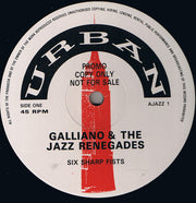 Galliano & The Jazz Renegades / Ace Of Clubs : Six Sharp Fists / Ace Of Clubs (12", Ltd, M/Print, Promo, Smplr)