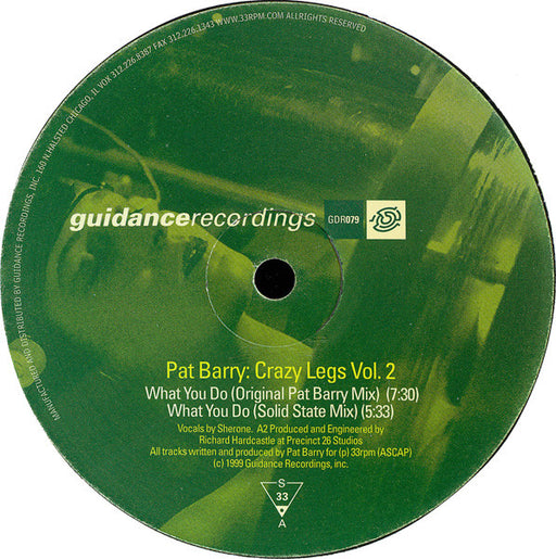 Pat Barry : Crazy Legs Vol. 2 (12")