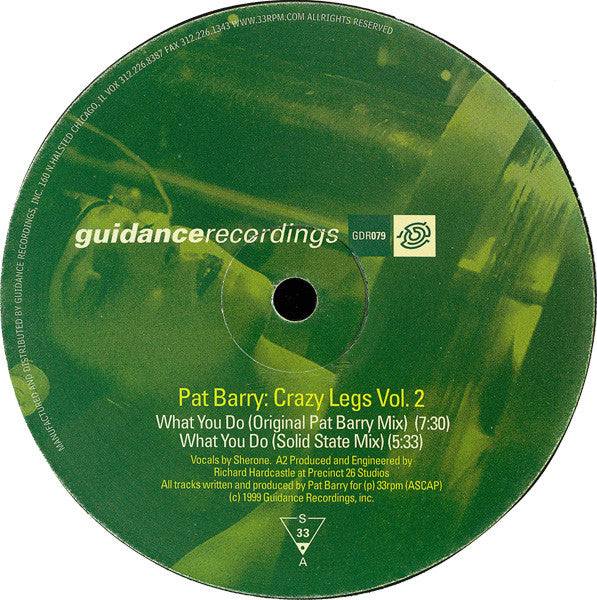 Pat Barry : Crazy Legs Vol. 2 (12")