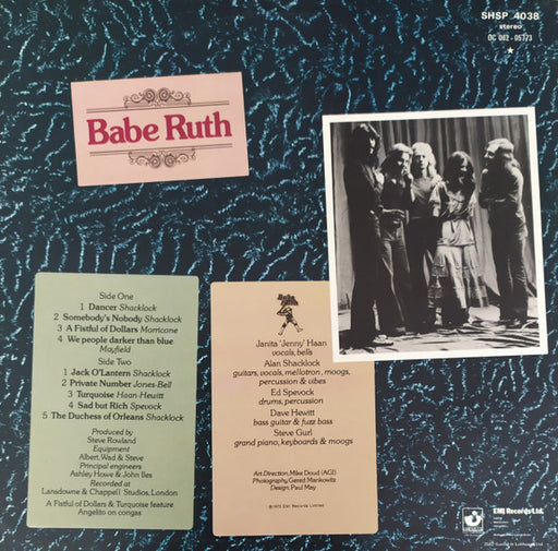 Babe Ruth : Babe Ruth (LP, Album)