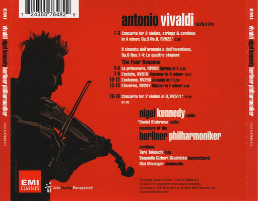 Antonio Vivaldi, Nigel Kennedy, Berliner Philharmoniker : Vivaldi (CD)