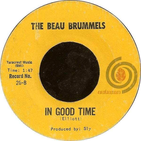 The Beau Brummels : Don't Talk To Strangers (7", Single, Styrene, She)