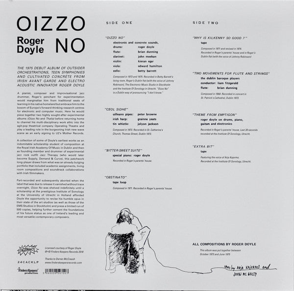 Roger Doyle : Oizzo No (LP, Album, RE)