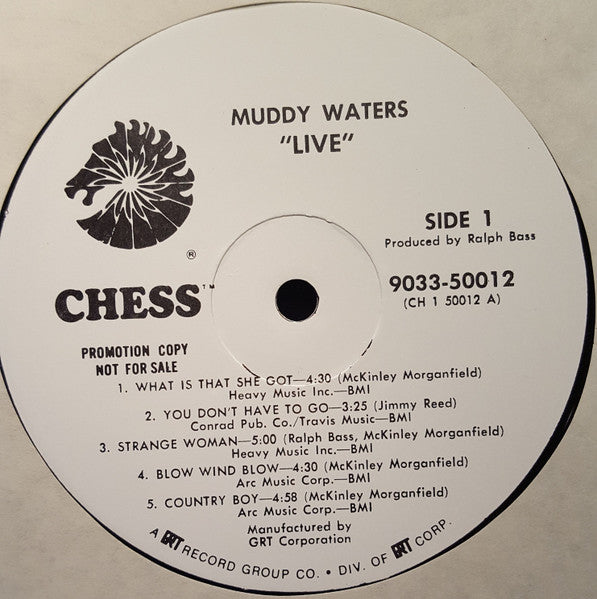 Muddy Waters : Live (LP, Promo)