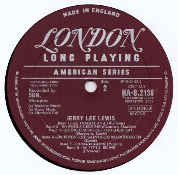 Jerry Lee Lewis : Jerry Lee Lewis (LP, Album, RP)