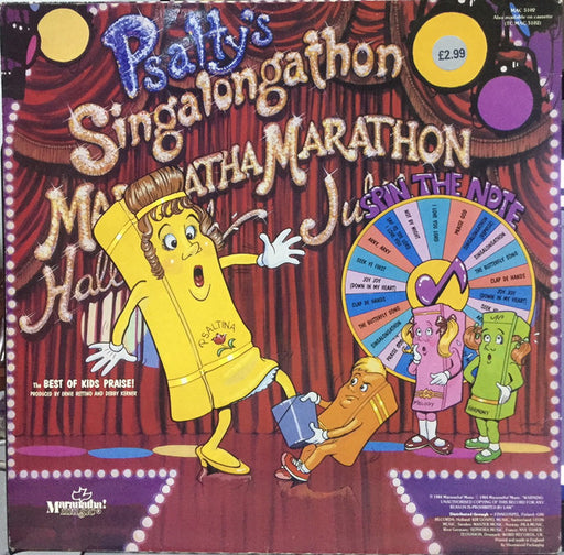 Psalty (2) : Psalty's Singalongathon Maranatha Marathon Hallelujah Jubilee ...The Best Of Kids Praise (LP, Comp)