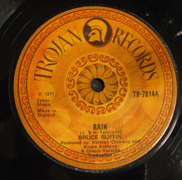 Bruce Ruffin : Rain (7", Single, Sol)
