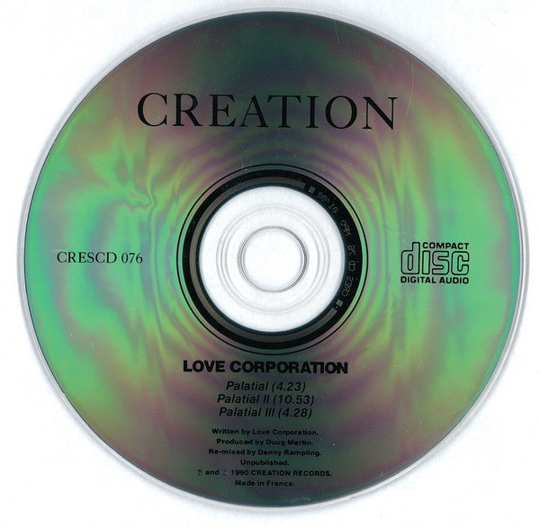 Love Corporation : Palatial (Danny Rampling Remix) (CD, Single, Car)