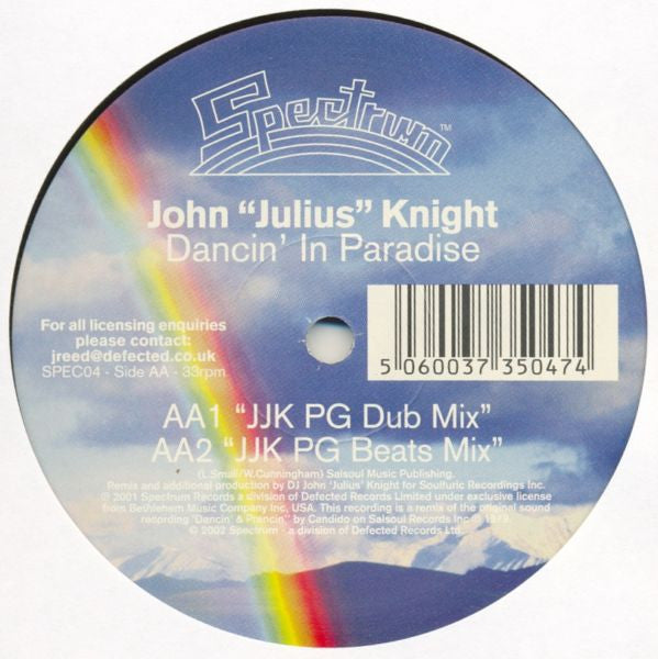 John "Julius" Knight : Dancin' In Paradise (12")