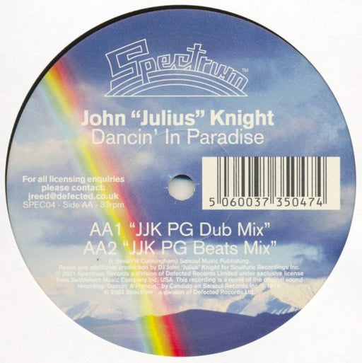 John "Julius" Knight : Dancin' In Paradise (12")