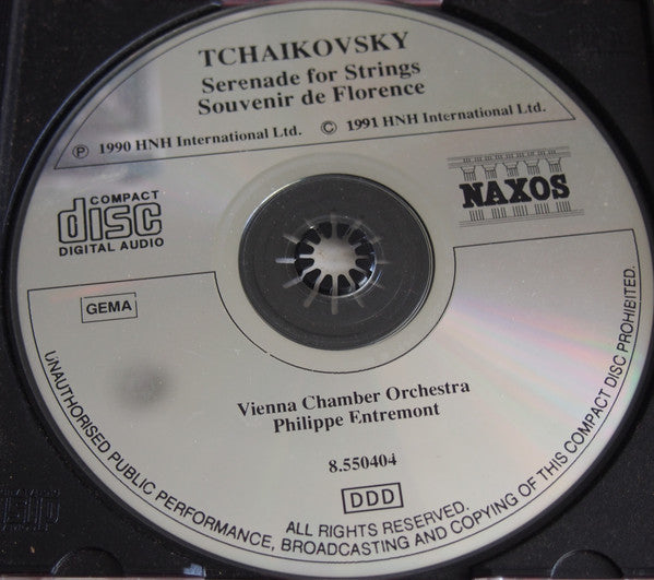 Tchaikovsky*, Vienna Chamber Orchestra*, Philippe Entremont : Serenade For Strings / Souvenir De Florence (CD, Album)