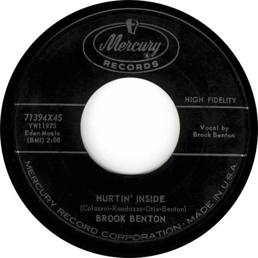 Brook Benton : It's Just A Matter Of Time / Hurtin' Inside (7", Single)