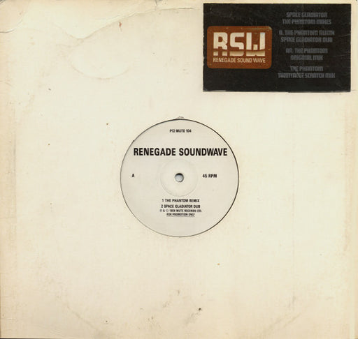 Renegade Soundwave : Space Gladiator / The Phantom Mixes (12", Promo)