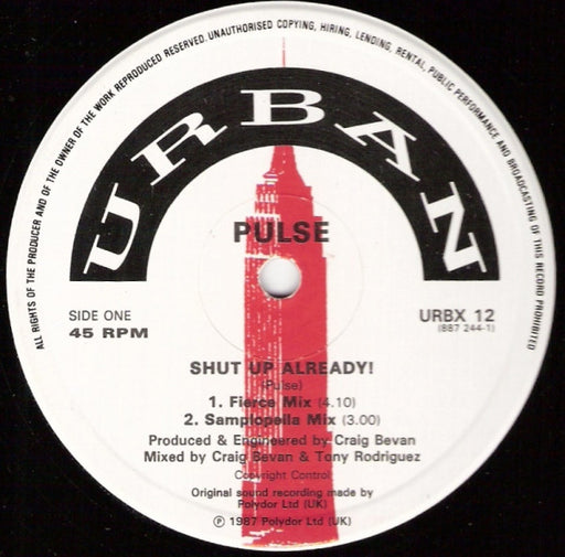 Pulse (4) : Shut Up Already! (12")