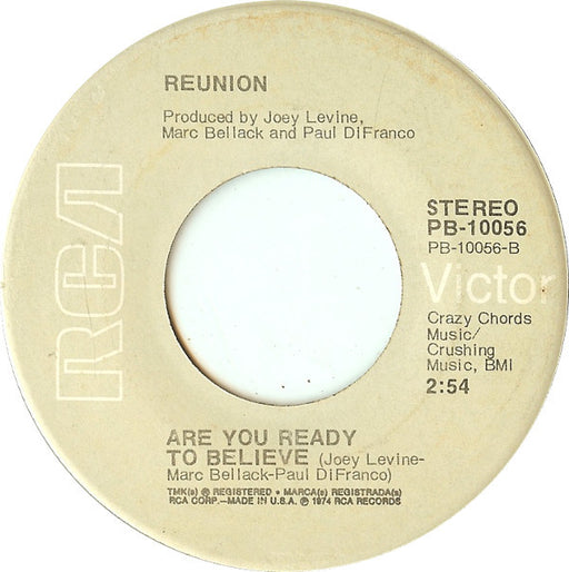 Reunion (3) : Life Is A Rock (But The Radio Rolled Me) (7", Single, Ind)