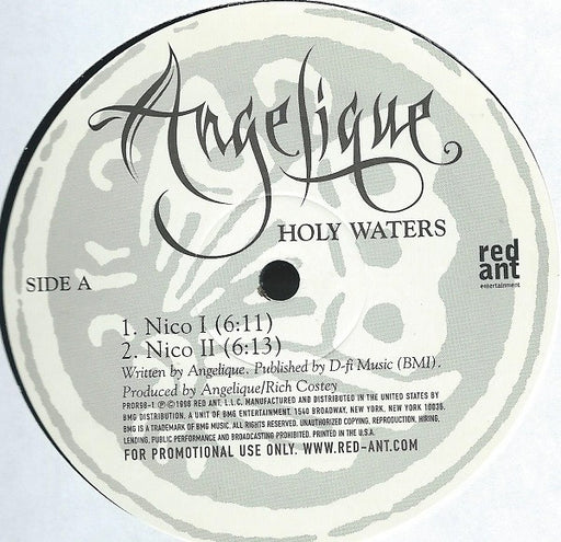 Angelique* : Holy Waters (12", Promo)
