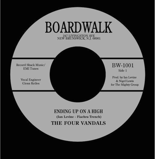 The Four Vandals : Ending Up On A High (7", Single, Ltd)