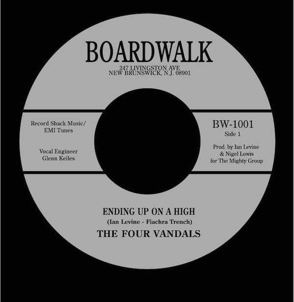 The Four Vandals : Ending Up On A High (7", Single, Ltd)