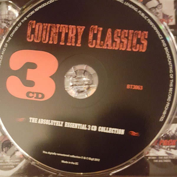 Various : Country Classics The Absolutely Essential  CD Collection (3xCD, Comp, RM)