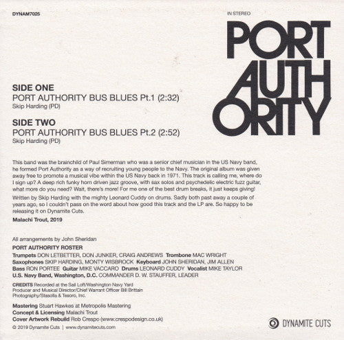 Port Authority : Port Authority Bus Blues (7", Ltd)