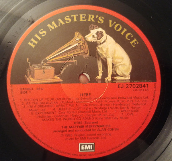 The Mayfair Merrymakers : Hebe (LP)