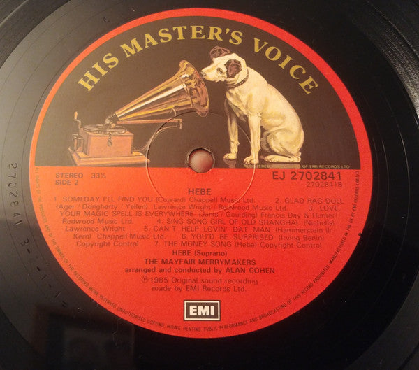 The Mayfair Merrymakers : Hebe (LP)