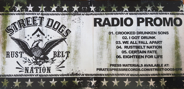 Street Dogs : Crooked Drunken Sons / Rustbelt Nation Radio Promo (CD, Comp, Promo)