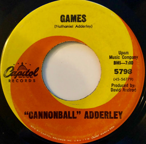 Cannonball Adderley : Mercy, Mercy, Mercy (7")