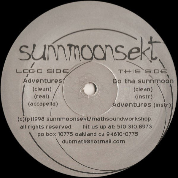 Sunnmoonsekt : Adventures / Do Tha Sunnmoon (12")