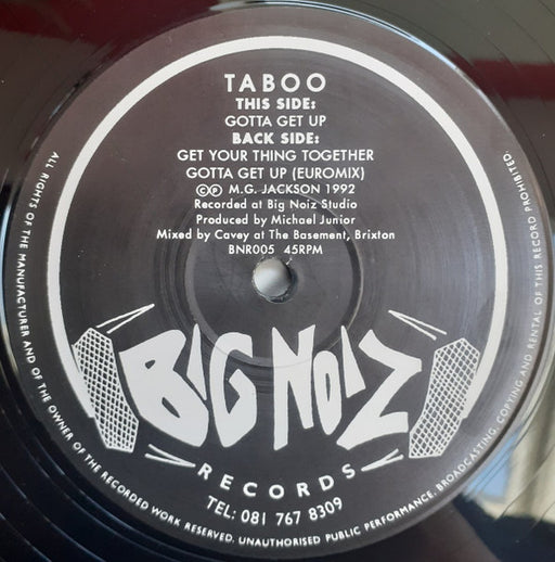 Taboo (2) : Gotta Get Up (12")