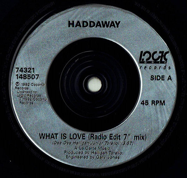 Haddaway : What Is Love (7", Single, Car)