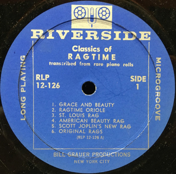 Scott Joplin, James Scott (4), Tom Turpin : Ragtime Piano Roll Classics (LP, Comp)