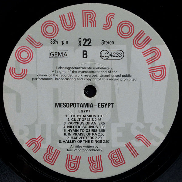 Joel Vandroogenbroeck : Mesopotamia Egypt (LP)