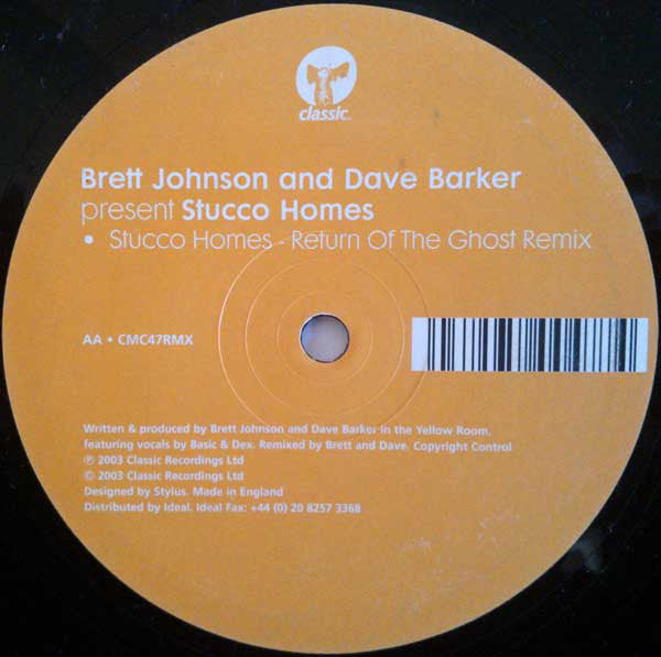 Brett Johnson And Dave Barker : Stucco Homes (12")