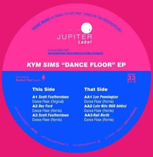 Kym Sims : Dance Floor EP (12", EP, Ltd, Pin)