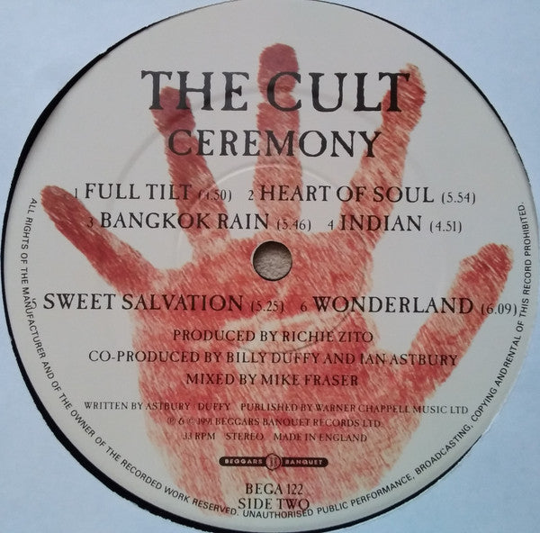 The Cult : Ceremony (LP, Album)