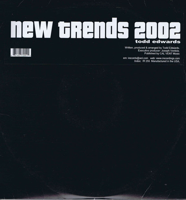Todd Edwards : New Trends 2002 (2x12")