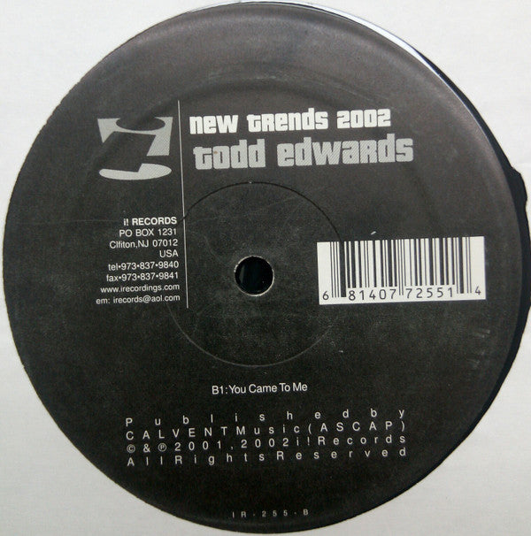 Todd Edwards : New Trends 2002 (2x12")