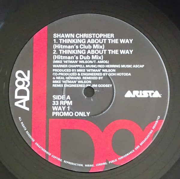 Shawn Christopher : Thinking About The Way (12", Promo)