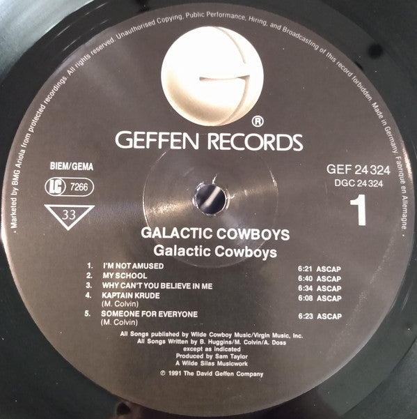 Galactic Cowboys : Galactic Cowboys (LP, Album)