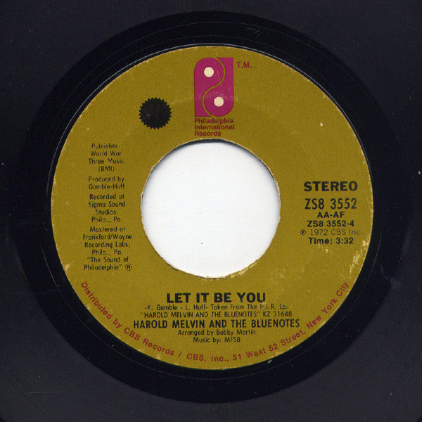 Harold Melvin And The Bluenotes* : Where Are All My Friends (7")