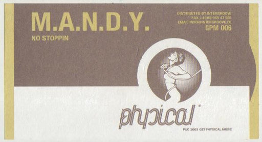 M.A.N.D.Y. : No Stoppin (12")